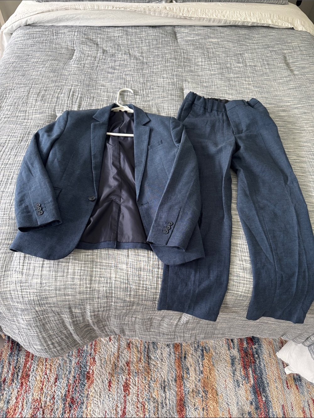 H&M Navy Blue Kids Two-Piece Suit Jacket & Pants